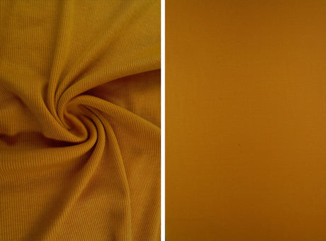 Rib Solid Stretch Knit Fabric