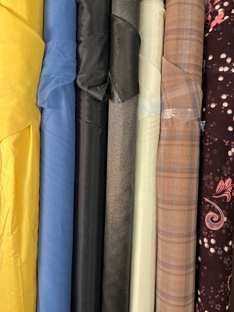 Polyester Mesh Checked Silver Lurex