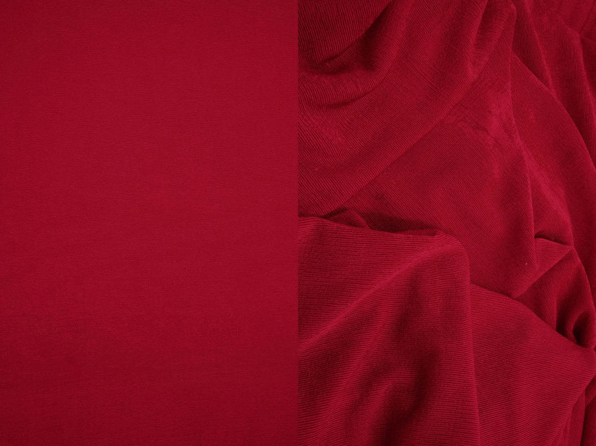 1 Yard Slinky Rib Knit Fabric 1x1 Solid Polyester Spandex Stretch 52/54 Inches