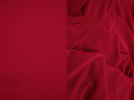 1 Yard Slinky Rib Knit Fabric 1x1 Solid Polyester Spandex Stretch 52/54 Inches