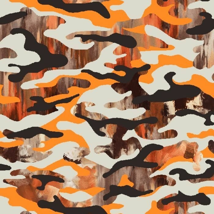 Printed Spandex Painted Camouflage Fabric