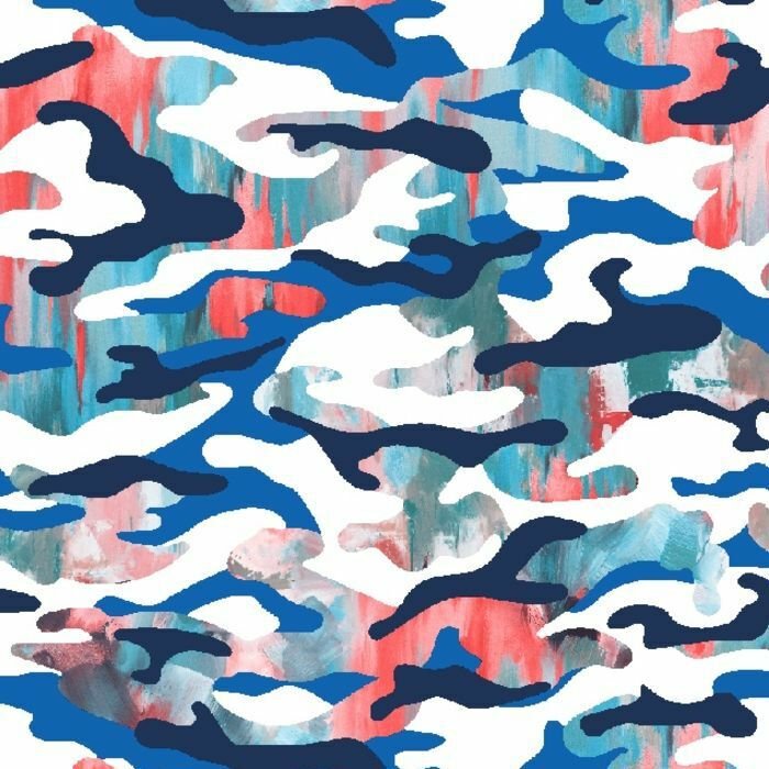 Printed Spandex Painted Camouflage Fabric