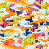 Printed Spandex Painted Camouflage Fabric