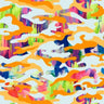 Printed Spandex Painted Camouflage Fabric
