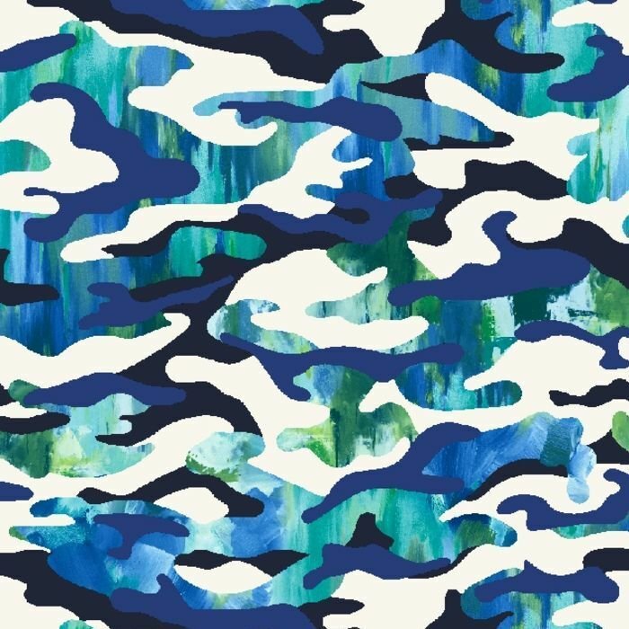 Printed Spandex Painted Camouflage Fabric