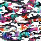 Printed Spandex Painted Camouflage Fabric