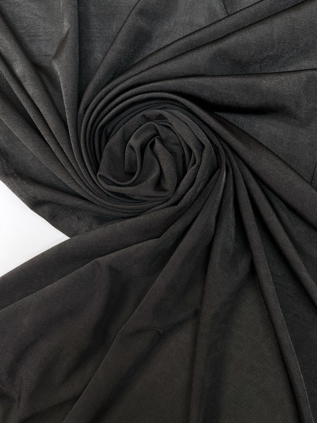 Black Moiré Knitted Lining