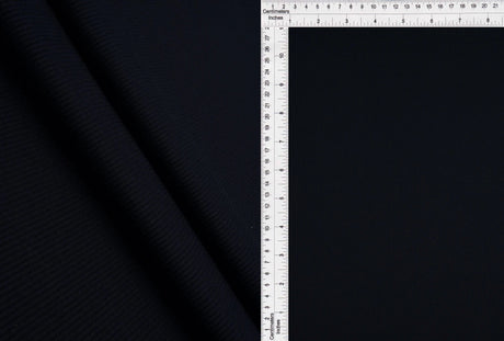 1 Yard 2x1 Solid Rib Knit Fabric, 54/56? Wide Polyester Spandex Blend