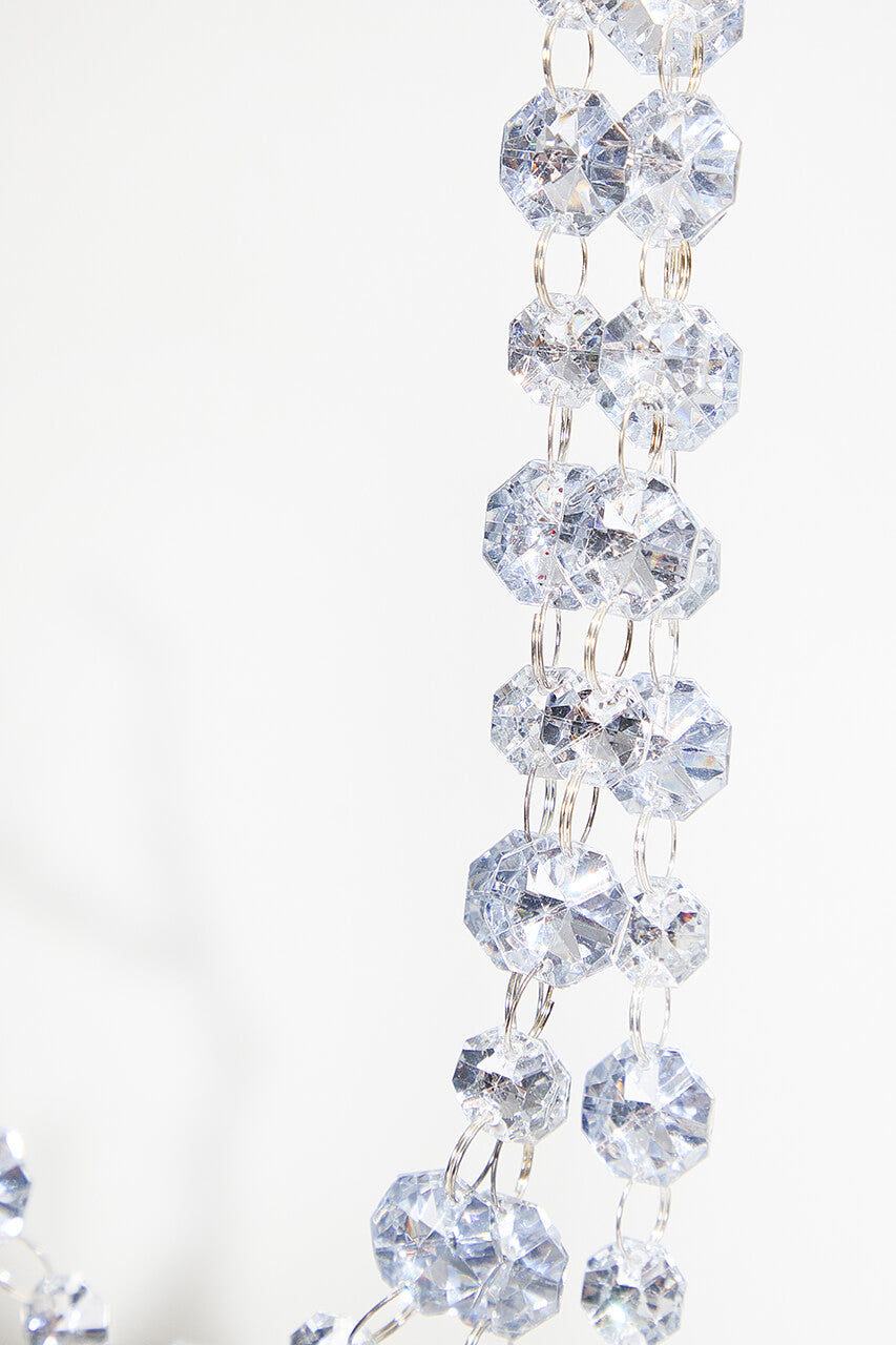 Triple Bead Silver Garland Ornament