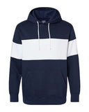 Sudadera clásica con capucha y bloques de color de forro polar