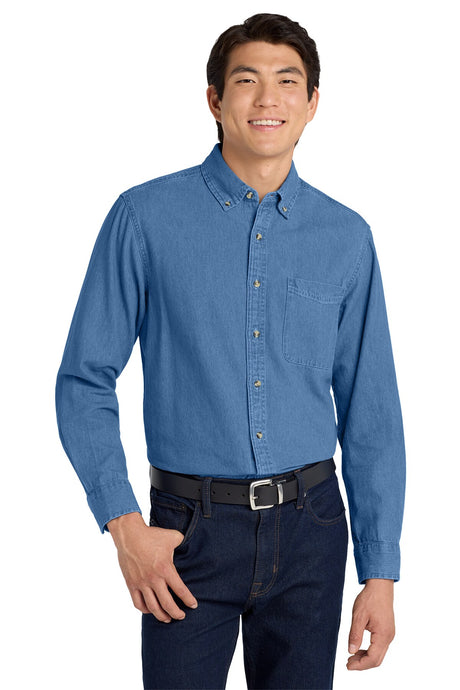 Port Authority® Long Sleeve Denim Shirt