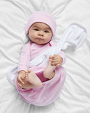 RADYAN® Infant Baby Rib Layette Soft Cotton Newborn Outfit with Fold Over Mittens