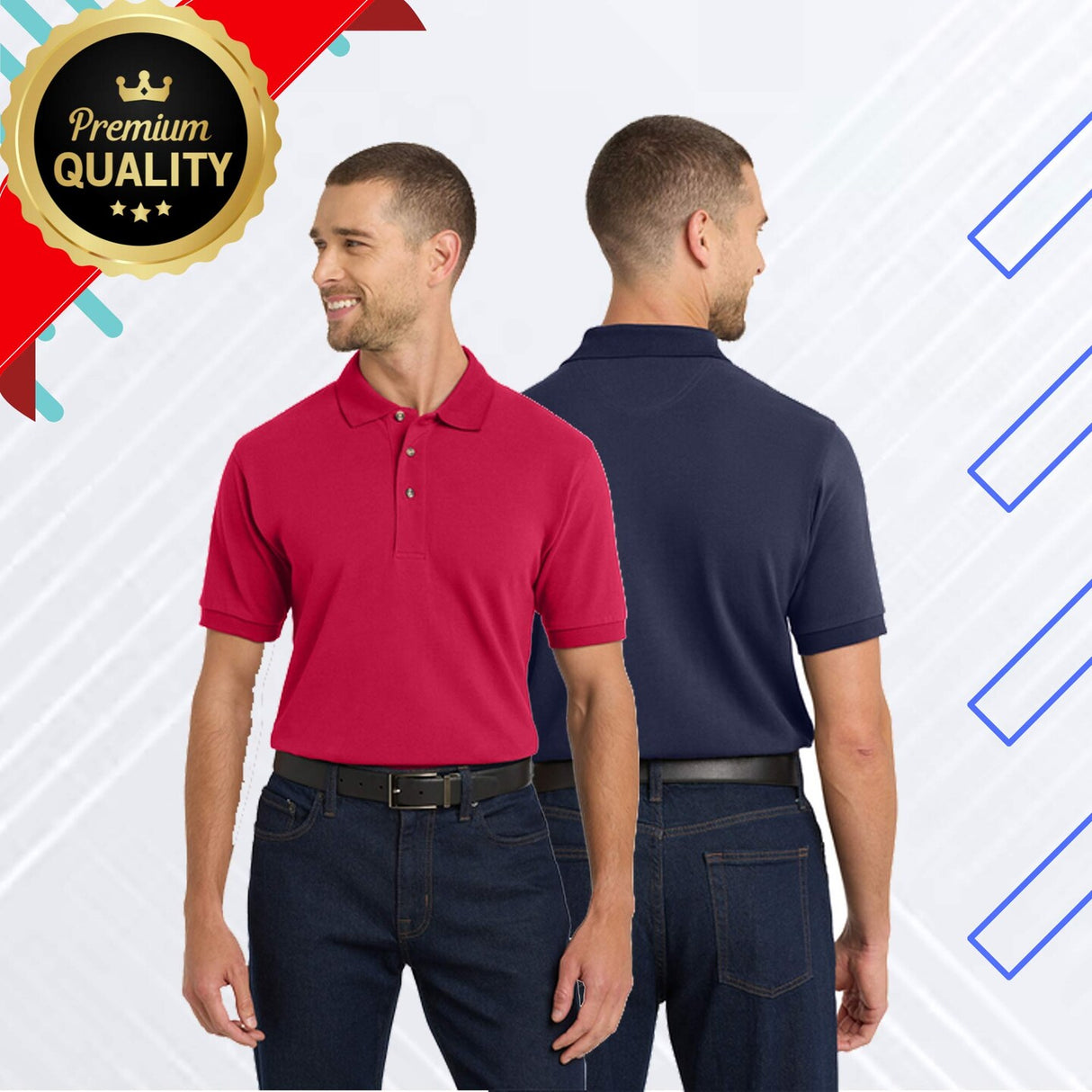 Port Authority® Heavyweight Cotton Pique Polo