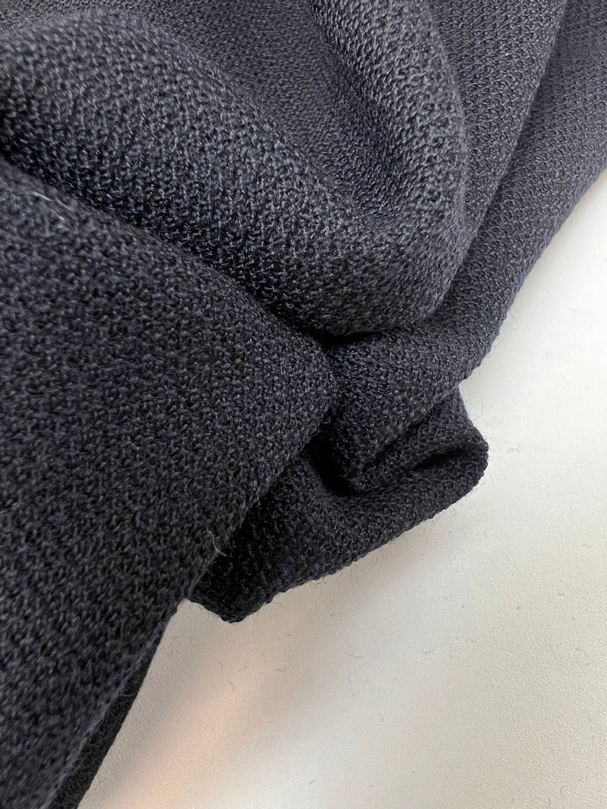 Blue Virgin Wool Piqué Blend