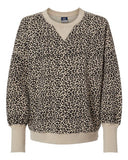 Sudadera con Cuello Redondo de Forro Polar Suave para Mujer