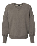 Sudadera con Cuello Redondo de Forro Polar Suave para Mujer