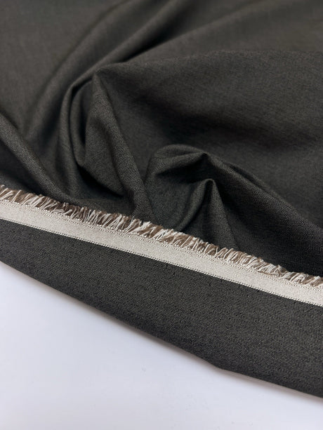 Italian Gray Cotton Blend Jacket Fabric