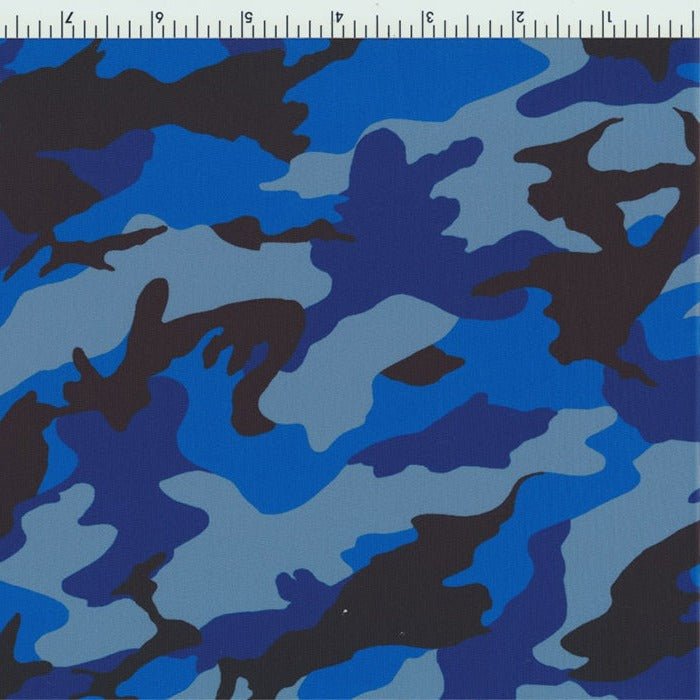 Printed Spandex Hunter Medium Swimwear Fabric