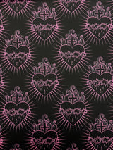 1 Yard Sacred Heart Print Stretch Spandex Fabric for Costumes and Activewear 58"/60" Width