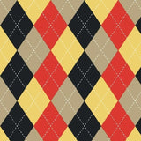 Printed Spandex Argyle Stitching Fabric