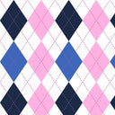 Printed Spandex Argyle Stitching Fabric