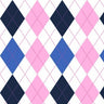 Printed Spandex Argyle Stitching Fabric