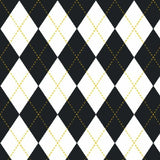 Printed Spandex Argyle Stitching Fabric