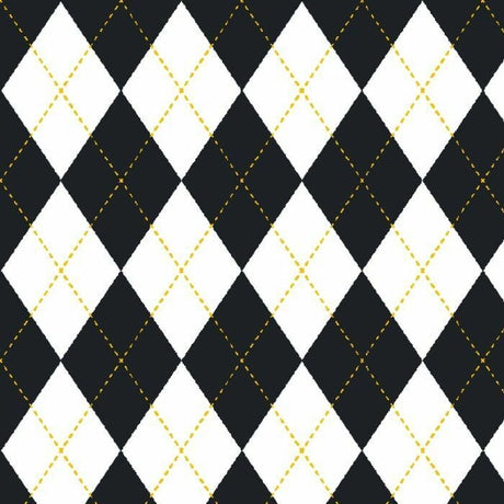 Printed Spandex Argyle Stitching Fabric