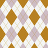 Printed Spandex Argyle Stitching Fabric