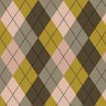 Printed Spandex Argyle Stitching Fabric