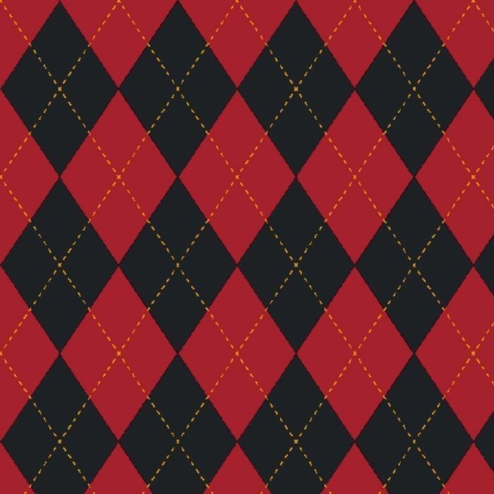 Printed Spandex Argyle Stitching Fabric