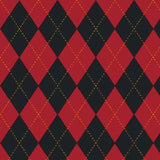 Printed Spandex Argyle Stitching Fabric