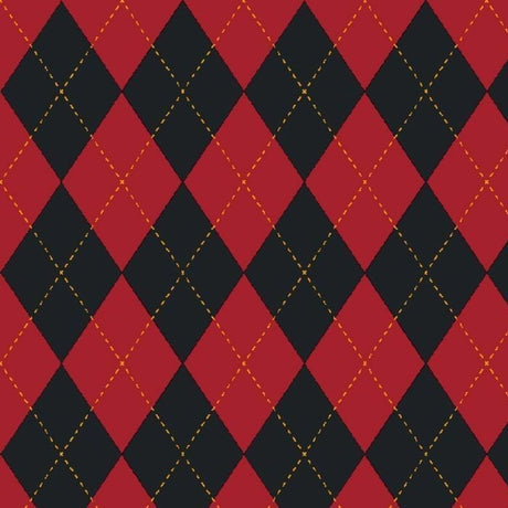 Printed Spandex Argyle Stitching Fabric