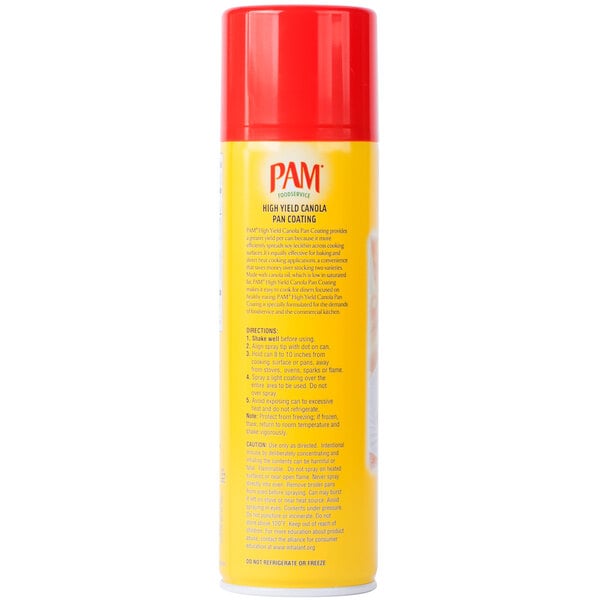 PAM 17 oz. High Yield Canola Release Spray - 6/Case