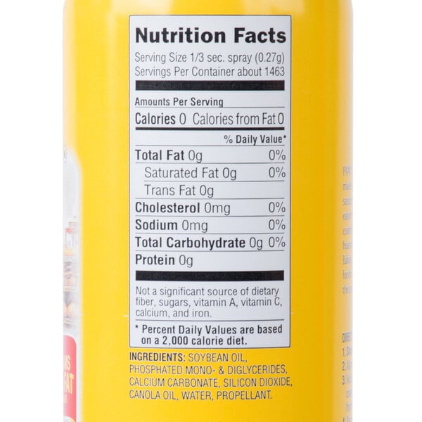 PAM 17 oz. High Heat Baking Release Spray - 6/Case