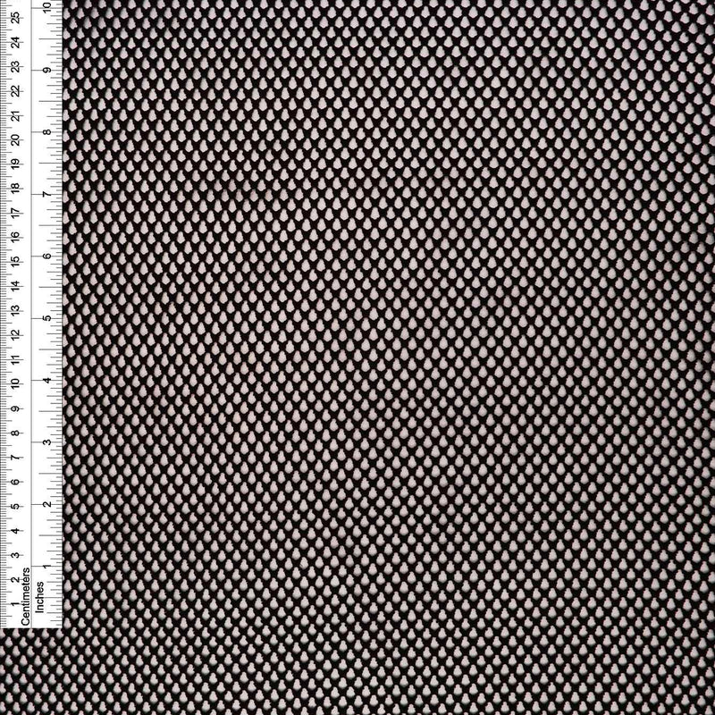 1 Yard Solid Fishnet Mesh Fabric, 58/59'' Wide Polyester Spandex Blend