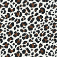 Cotton Poly Spandex Jersey White Animal Skin