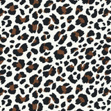 Cotton Poly Spandex Jersey White Animal Skin