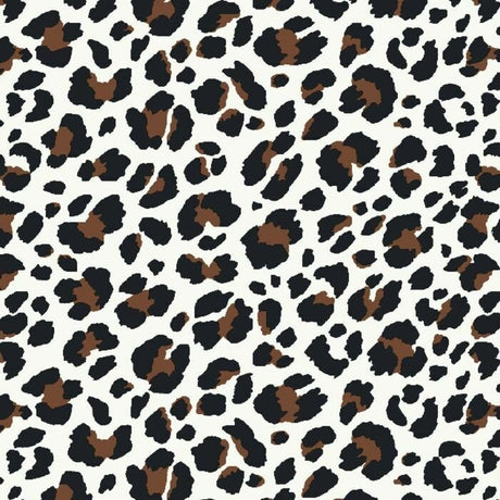 Cotton Poly Spandex Jersey White Animal Skin