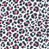 Cotton Poly Spandex Jersey White Animal Skin