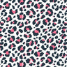 Cotton Poly Spandex Jersey White Animal Skin