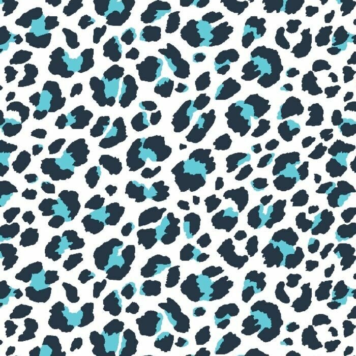 Cotton Poly Spandex Jersey White Animal Skin