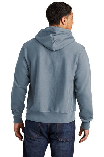 Champion® Reverse Weave Garment-Dyed Hooded Sweatshirt