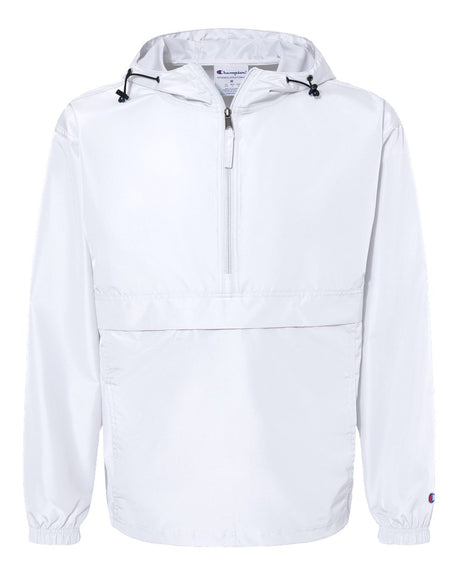 Champion® Hooded Packable Quarter-Zip Jacke