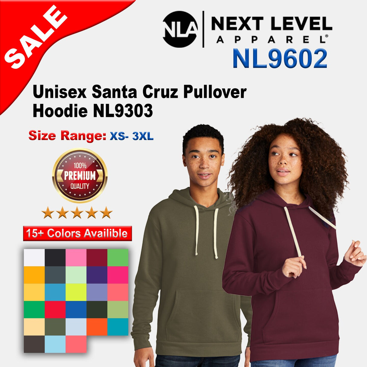 Next Level® Unisex Santa Cruz Hoodie