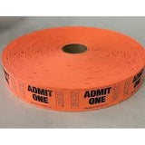 Orange Coupon Double Roll Tickets Bulk 12000 Pc.