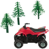 ATV Outdoor 4 Wheeler with trees Cake Kit Cake Kit 4 Piece