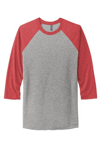 Next Level® Unisex Tri-Blend Three Quarter Sleeve Crewneck T-Shirt