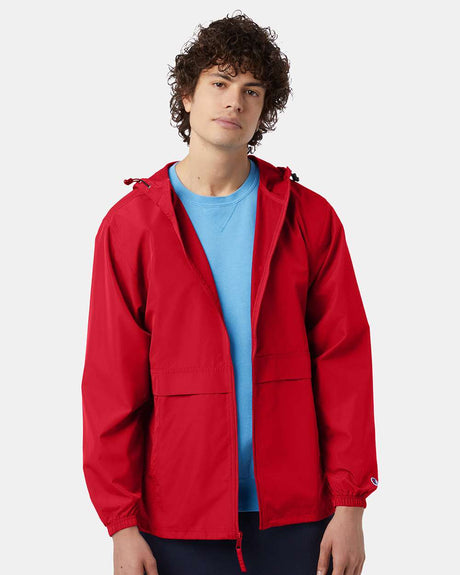 Champion full zip lightweight anorak jacket polyester