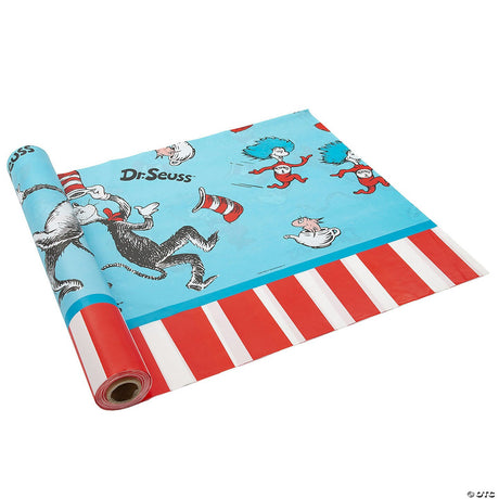 Seuss Plastic Tablecloth Roll 40" x 100 ft.